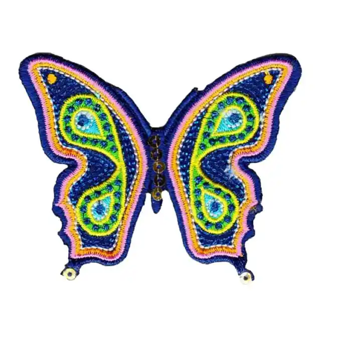 Mengenrabatt Bügelbild Schmetterling blau