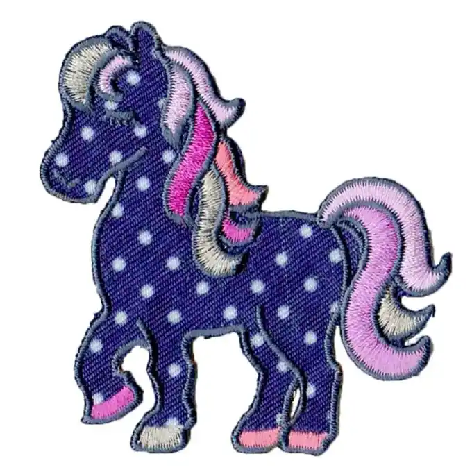 Bügelbild Pony Punkte Neue Ware