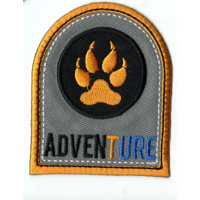 Top-Angebot Bügelbild Adventure orange blau