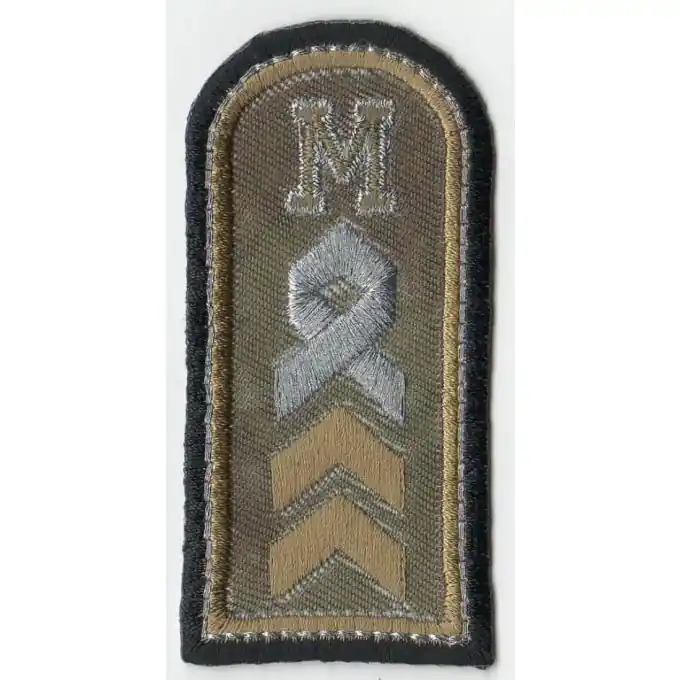 Kostenloser Rückversand Bügelbild Military grau