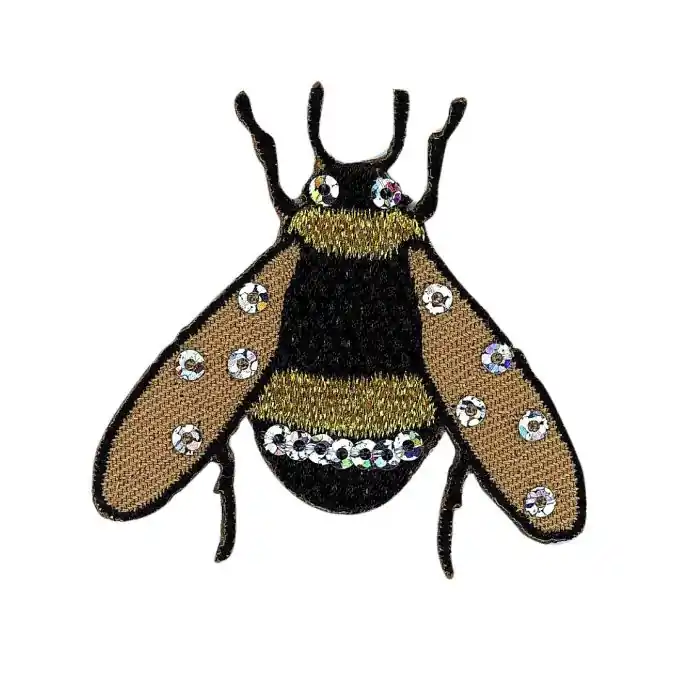 Bügelbild Biene Pailletten Must-Have