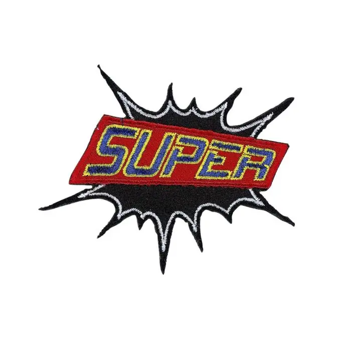 Bügelbild Super blau Hochwertig