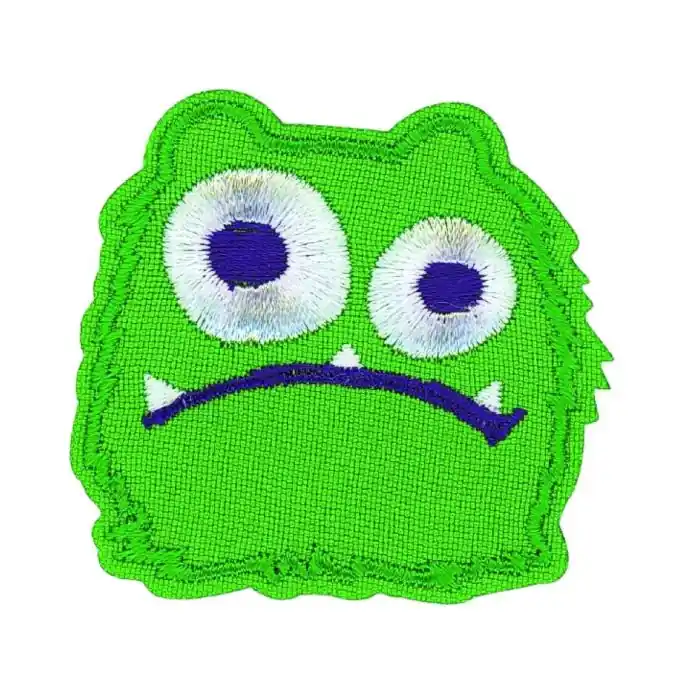 Limited Edition Bügelbild Monster Grün