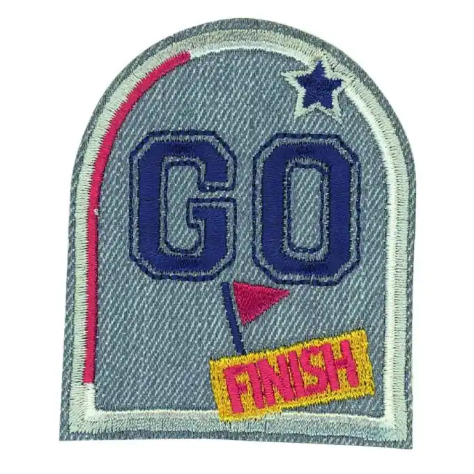 Bügelbild Go Finish Preiswert