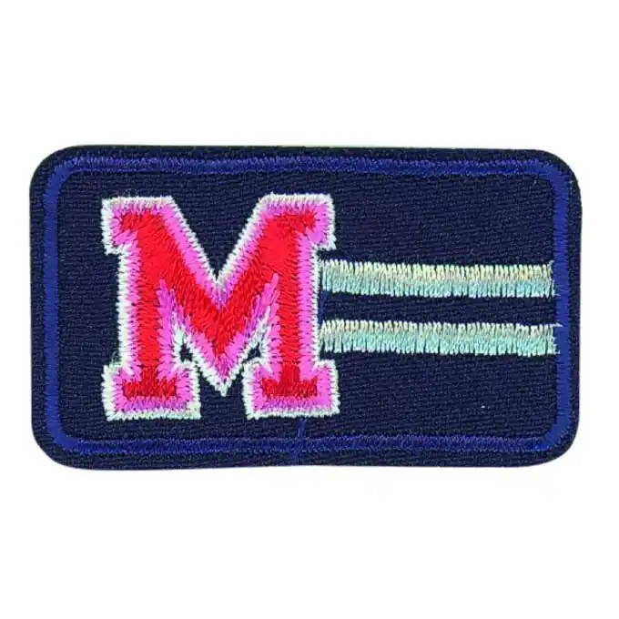 Handgefertigt Bügelbild M rosa