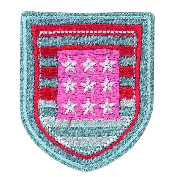 Nur Heute Bügelbild Stern rosa