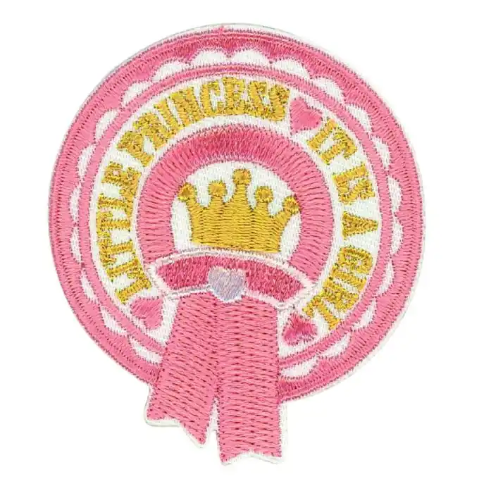 Handgefertigt Bügelbild Little Princess