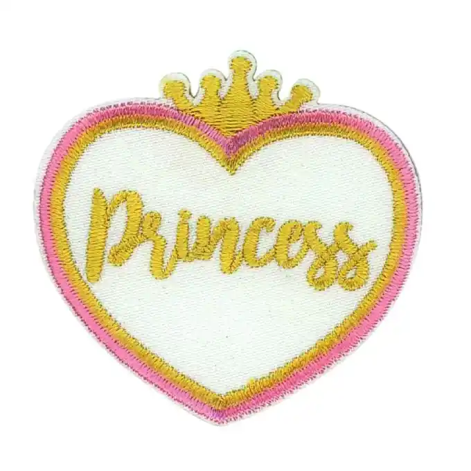 Bügelbild Princess Herz Neue Ware