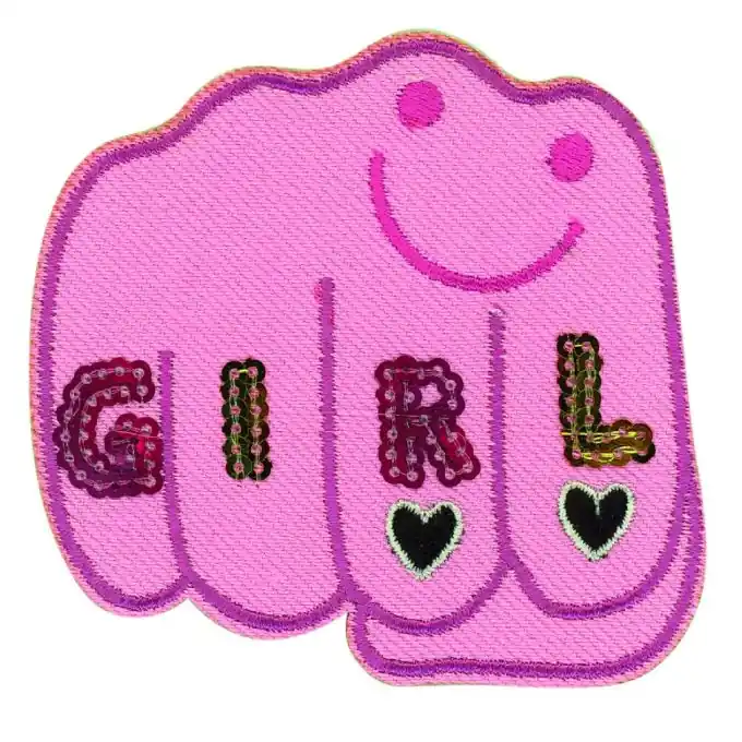 Bügelbild Poing Girl roso Neue Ware