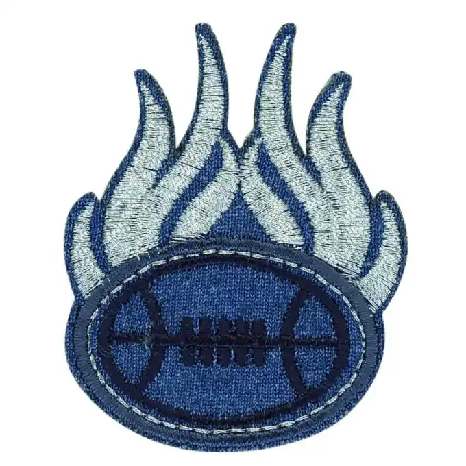 Neuheit Bügelbild baseball Flamme