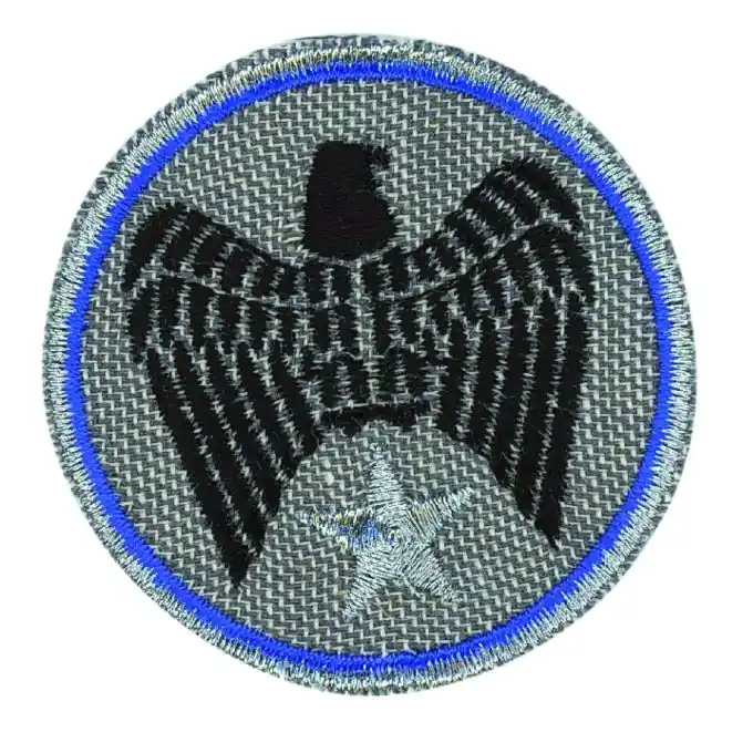 Bügelbild Adler Grau Blau Gratis Versand