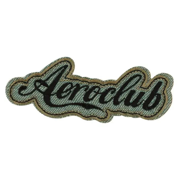 Sichere Zahlung Bügelbild Aeroclub grau