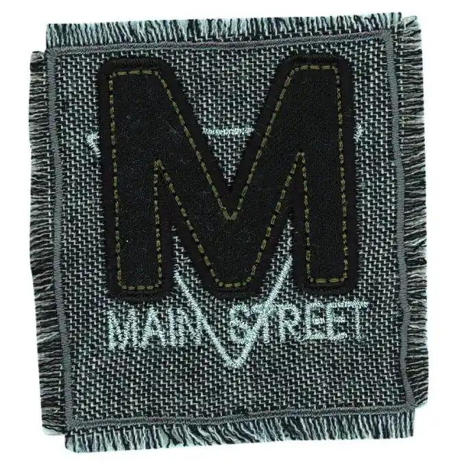 Bügelbild Main Street grau schwarz Saisonangebot