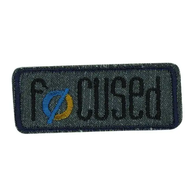 Begrenztes Angebot Bügelbild Focused Jeans grau