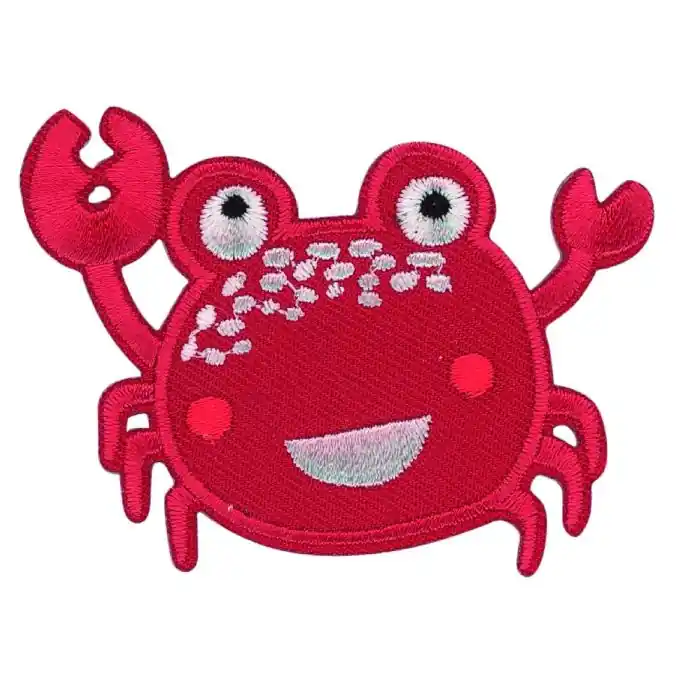 Bügelbild Krabbe rot Sofort Bestellen