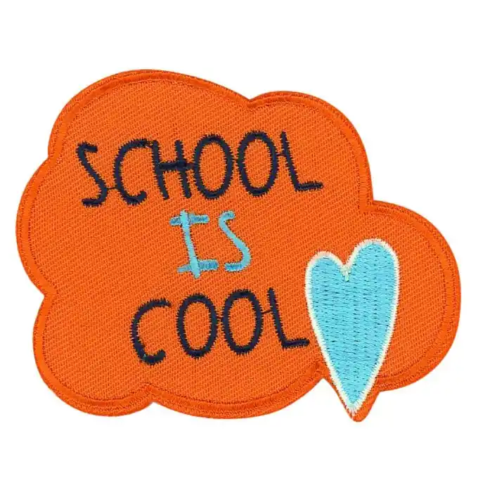 Bügelbild School is Cool orange Mega-Angebot