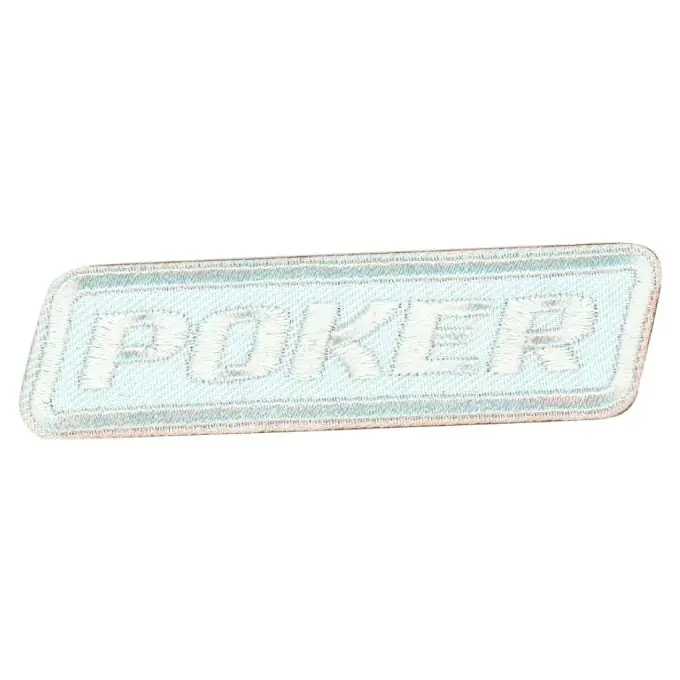 Bügelbild Poker Handgefertigt