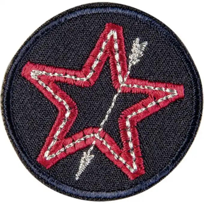 Online Kaufen Bügelbild Stern rot schwarz