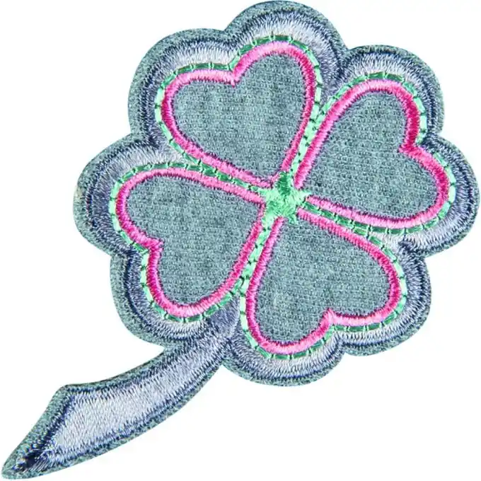 Bügelbild Clover grau Original