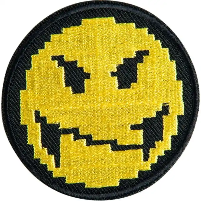 Gleich Bestellen Bügelbild Monster Smiley gelb