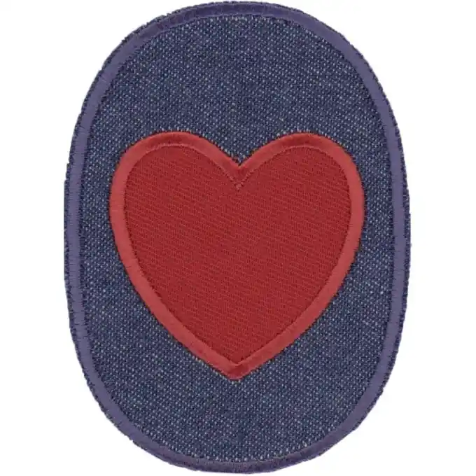 Bügelbild Herz Rosa Jeans Schnäppchen