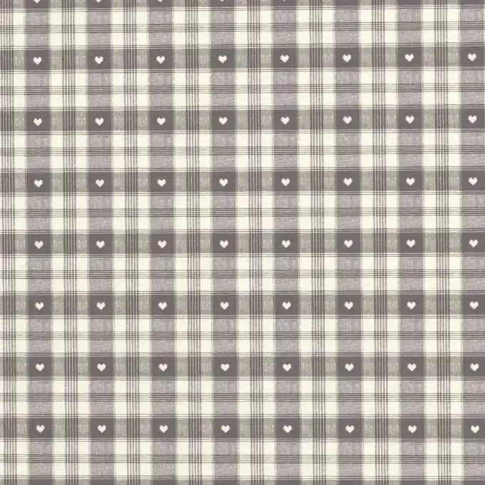 Jacquard-Stoff Cervin, grau mit Karomuster Nur Für Kurze Zeit