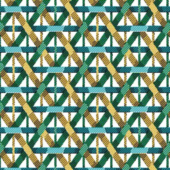 Jacquard Bambus Smaragdgrün Preis Gesenkt