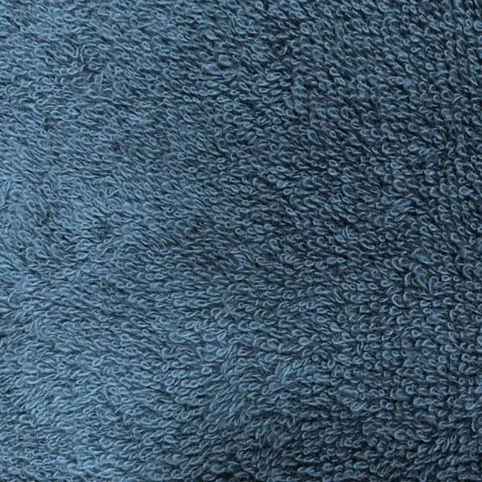 Sichere Zahlung Frotteestoff Balnéo Pfaublau