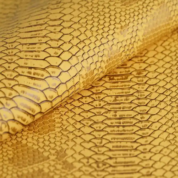 Jetzt Bestellen Kunstleder Reptilienoptik Comodo Gelb
