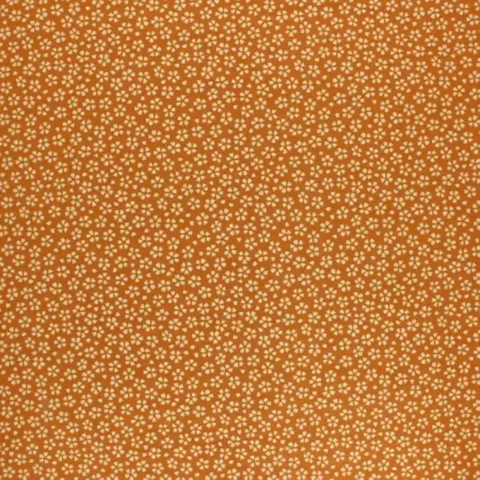 Letzte Chance Gemusterter Baumwollstoff Gelb