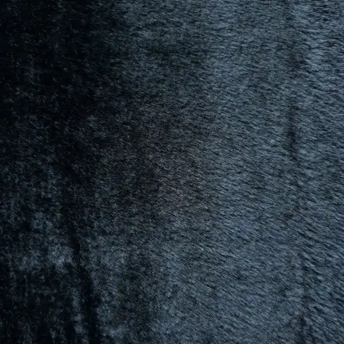 Billig Kaninchenfellimitat Schwarz