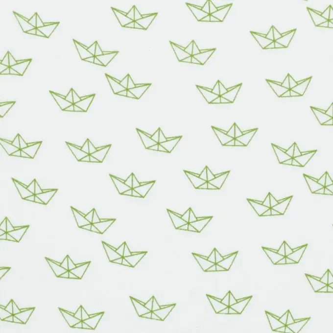 Viskosestoff Schiff grün Neue Kollektion