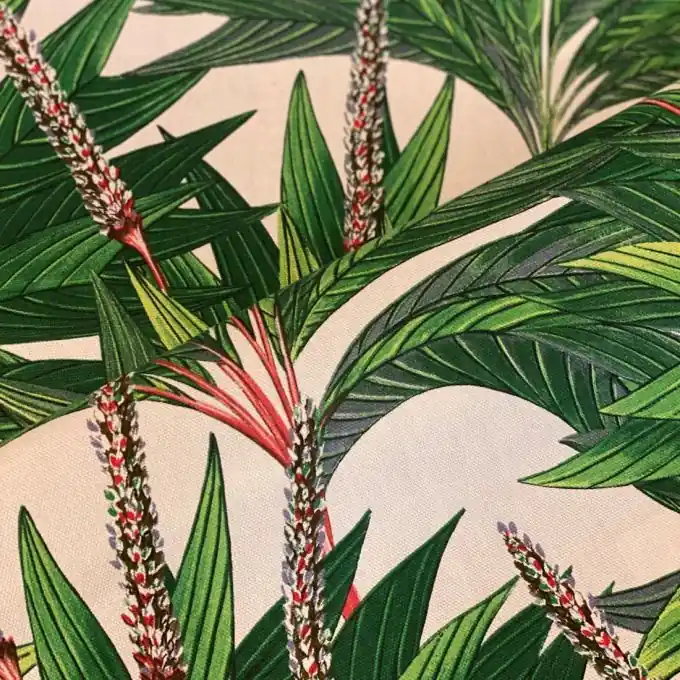 Baumwollstoff Small Palm Creme Jetzt Kaufen