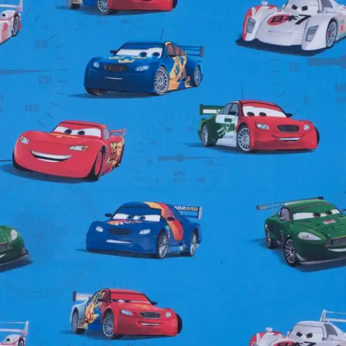 Baumwollstoff Disney Cars Blau Großhandel