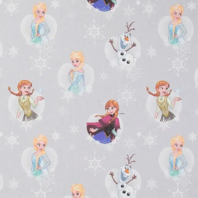 Beliebt Baumwollstoff Frozen 2 Grau