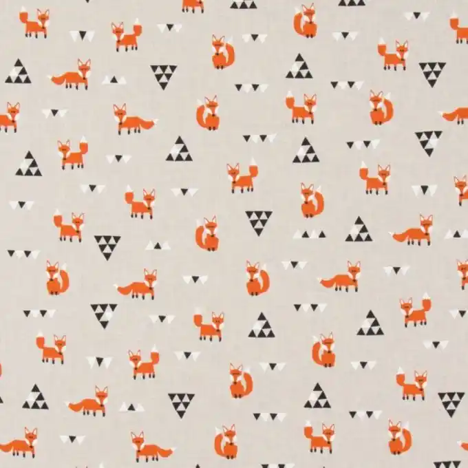 Dicker Baumwollstoff Füchse Orange Gratis Versand