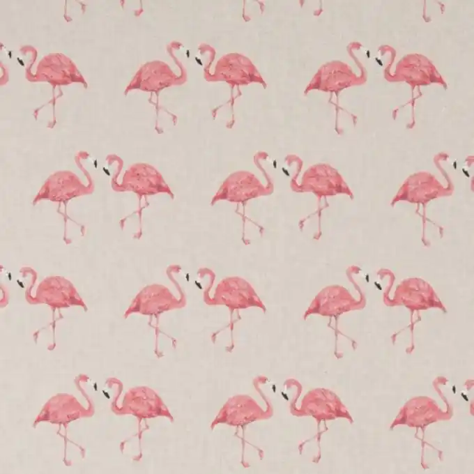 Dicker Baumwollstoff Flamingos Rosa Billig