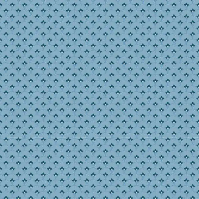 Dicker Baumwollstoff Schuppenmuster Blau Neuheit