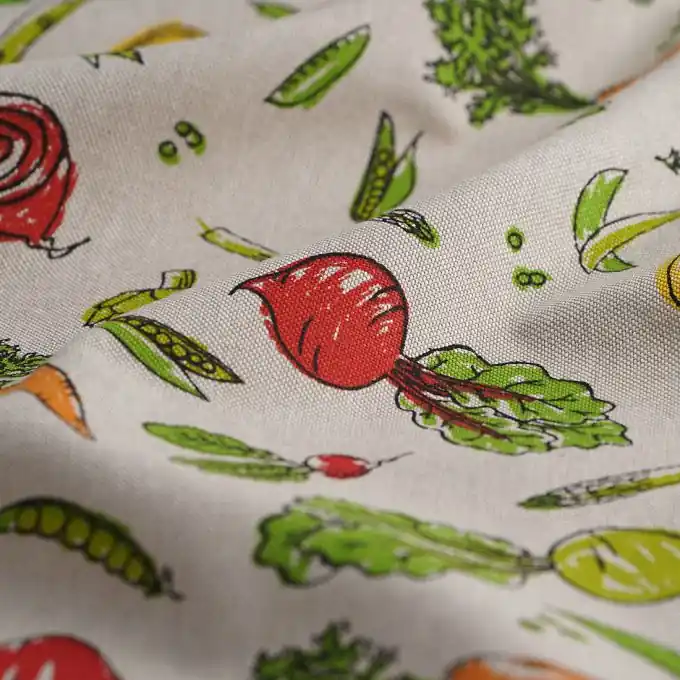 Dicker Baumwollstoff Gemüse Bunt Top-Angebot