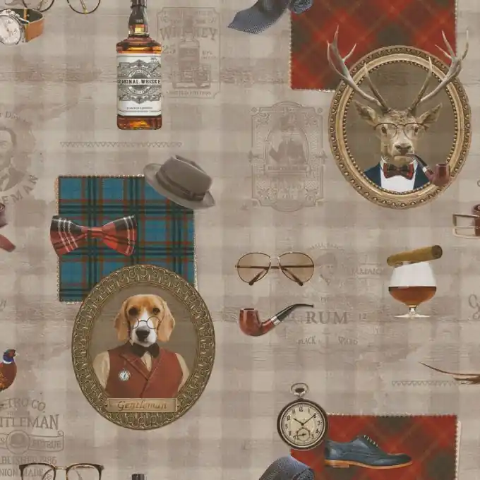 Dicker Baumwollstoff Tiere Billig