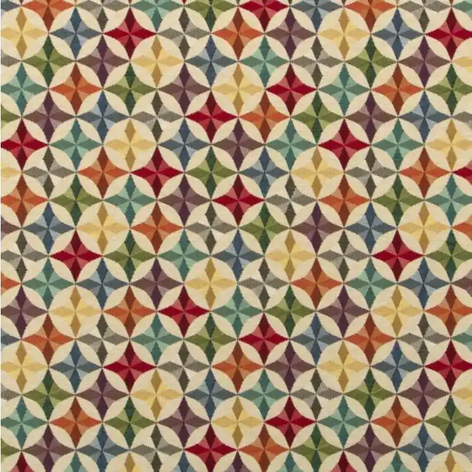 Kostenfreie Lieferung Jacquard Gobelin Sterne Bunt