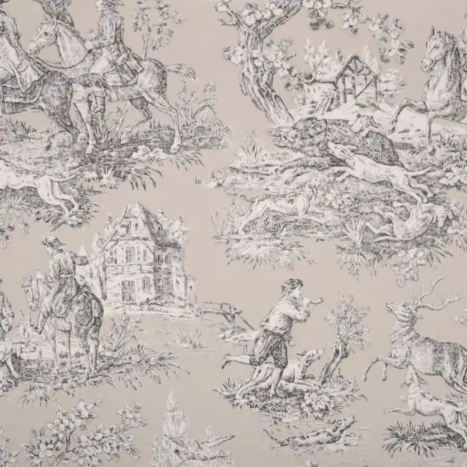 Toile de Jouy Bien Aller Beige Garantierte Lieferung