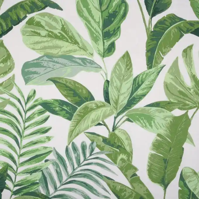 Dicker Baumwollstoff Catathea Grün Echt