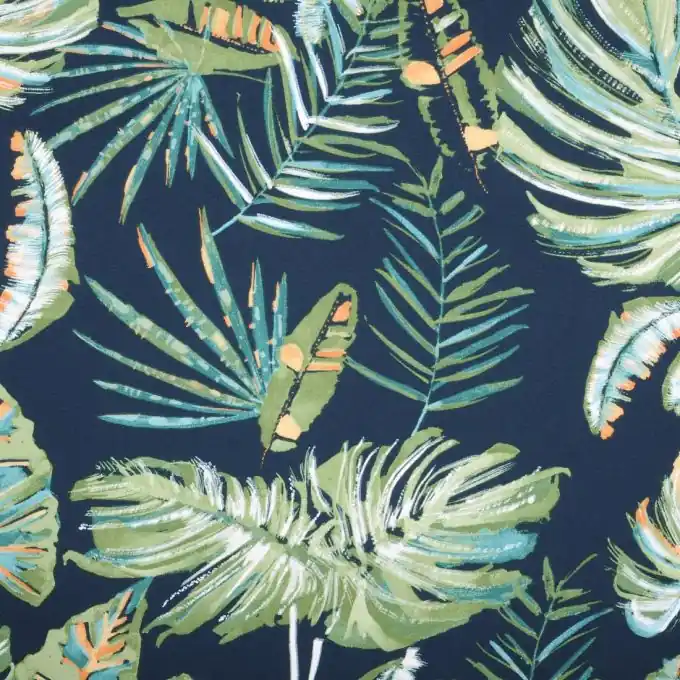 Must-Have Dicker Baumwollstoff Kachiri Entenblau