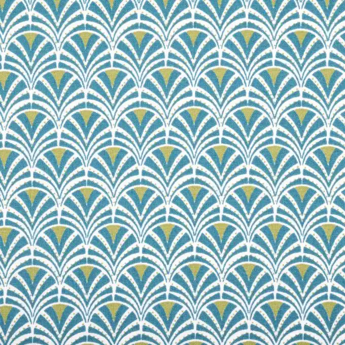 Preiswert Baumwollstoff Schuppen Grün