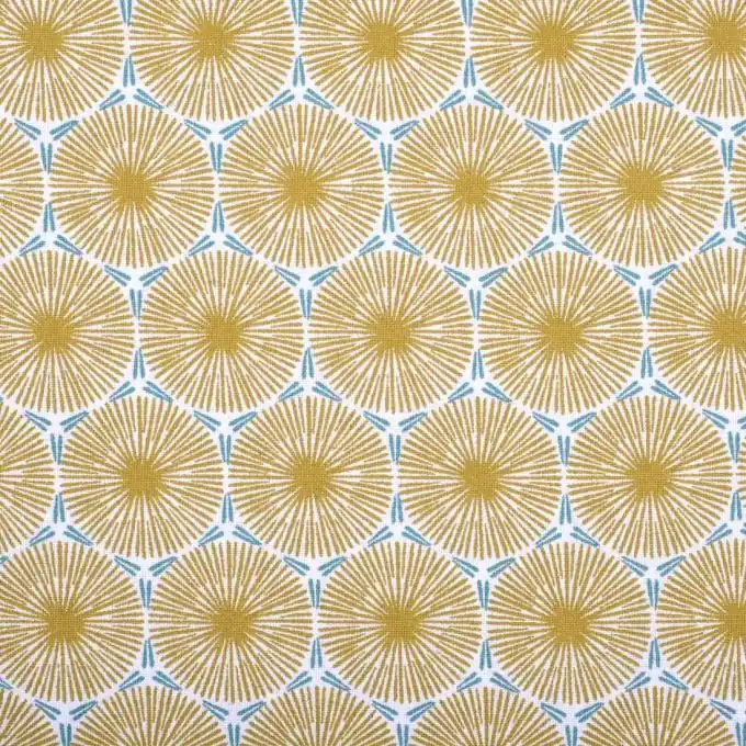 Beschichteter Baumwollstoff Wax Gelb Nur Für Kurze Zeit