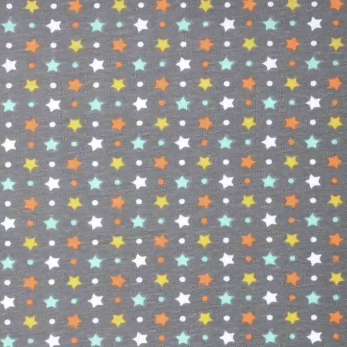 Handgefertigt PUL-Stoff für waschbare Windeln Sterne Grau