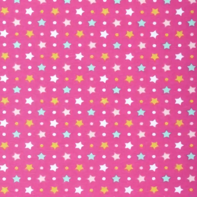 PUL-Stoff für waschbare Windeln Sterne Himbeerrot Sale