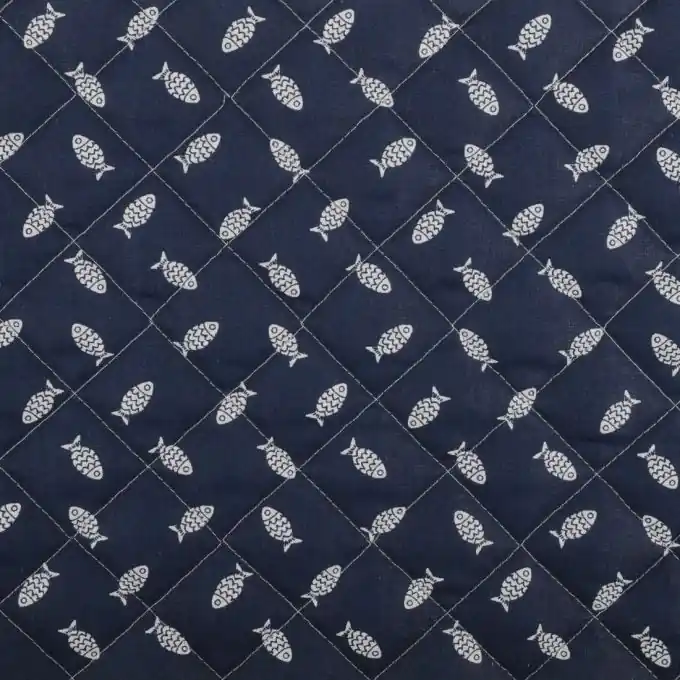 Jetzt Bestellen Gesteppter Stoff Wale Blau