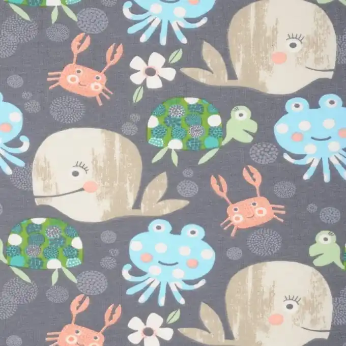 Jersey Meerestiere Grau Direkt Vom Hersteller